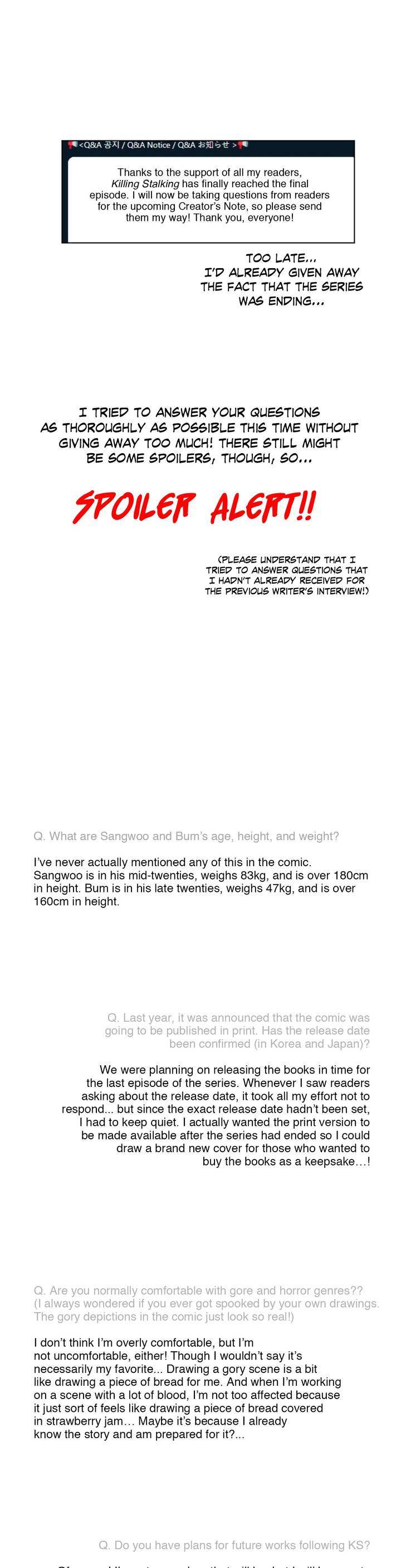 Killing Stalking - Chapter 67.5 Page 3