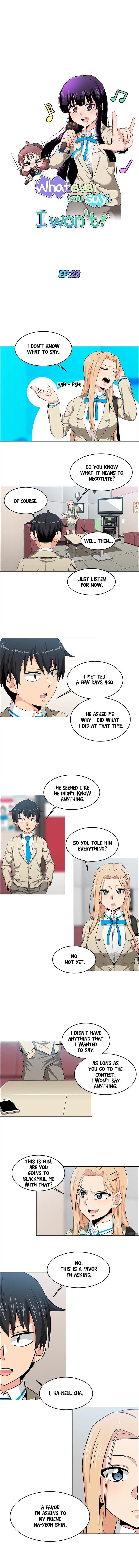 Whatever You Say, I Won