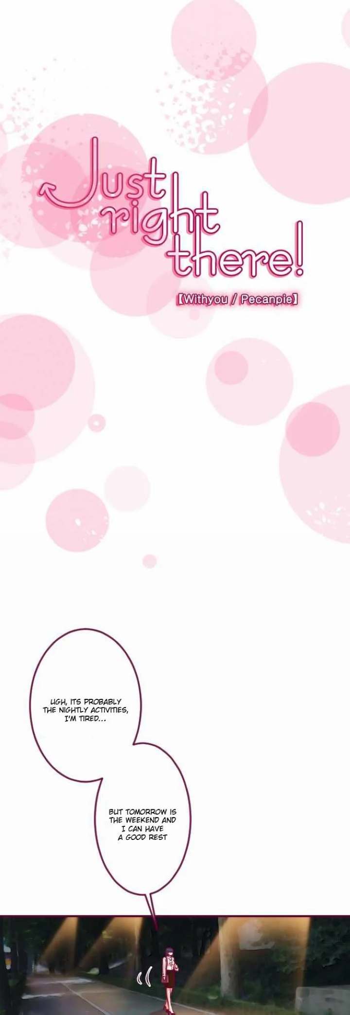 Just Right There! - Chapter 29 Page 1